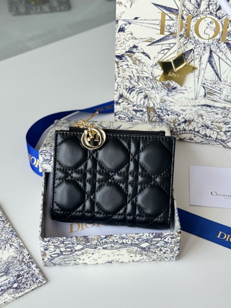 Dior Caro Dahlia-Wallet-Cardholder-Lambskin