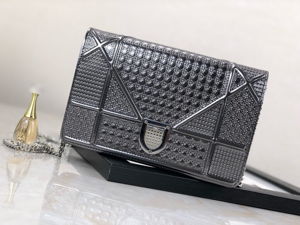 Dior-Diorama Woc-Clutch-GunMental
