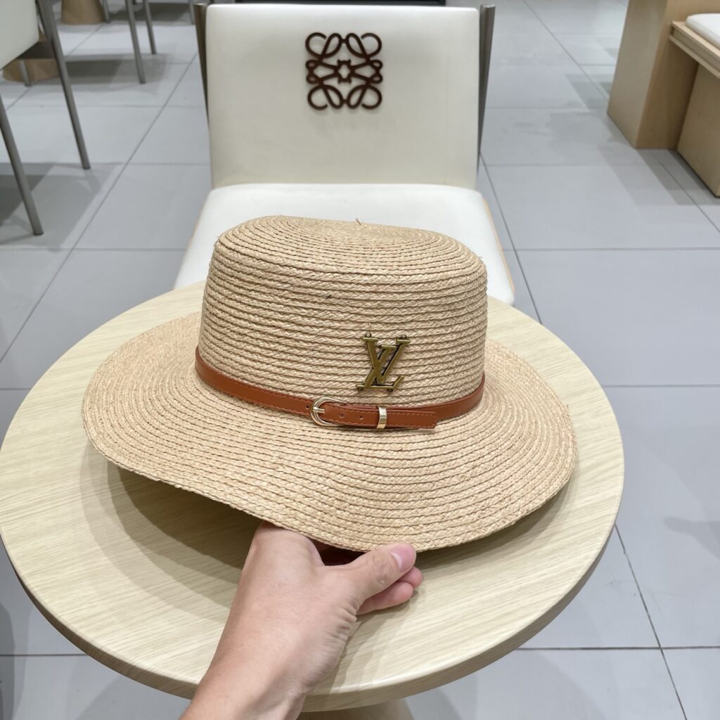 Louis Vuitton - New Flat Top - Raffia Straw Hat