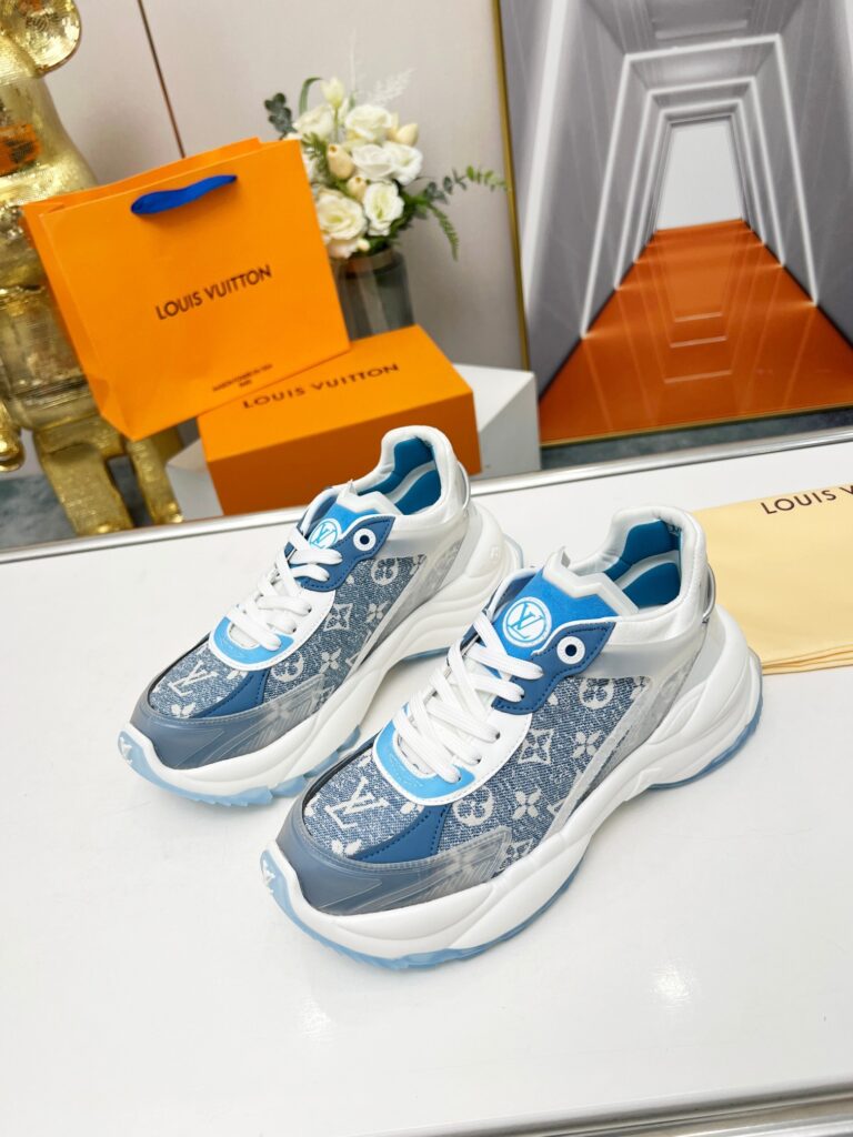 LV Woman Sneakers Monogram Demin