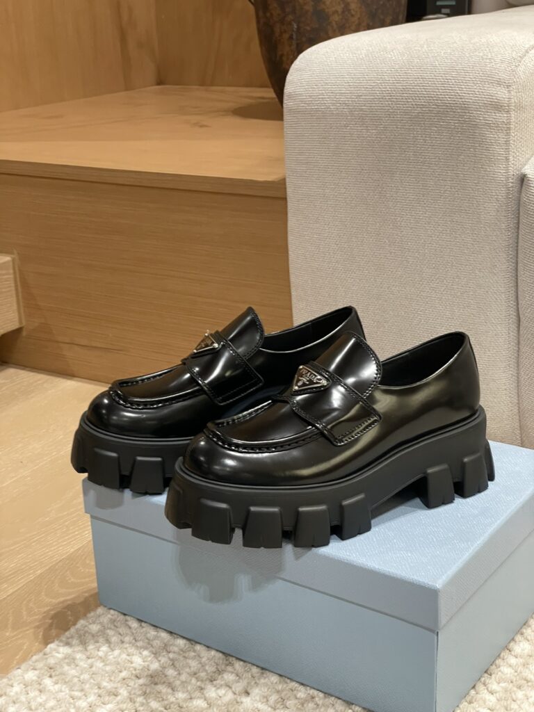 Prada Woman Loafers Black