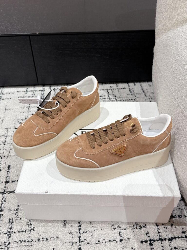 Prada Woman Sneakers Brown