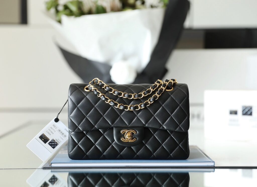 Chanel-Classic Flap-Black-Gold buckle