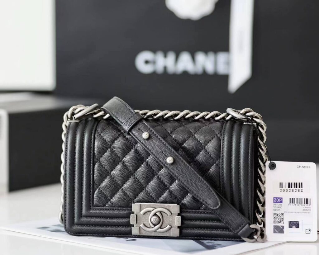 Chanel-Le boy-Silver buckle-small