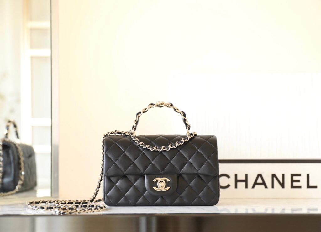 Chanel- 23k-Black-Gold buckle