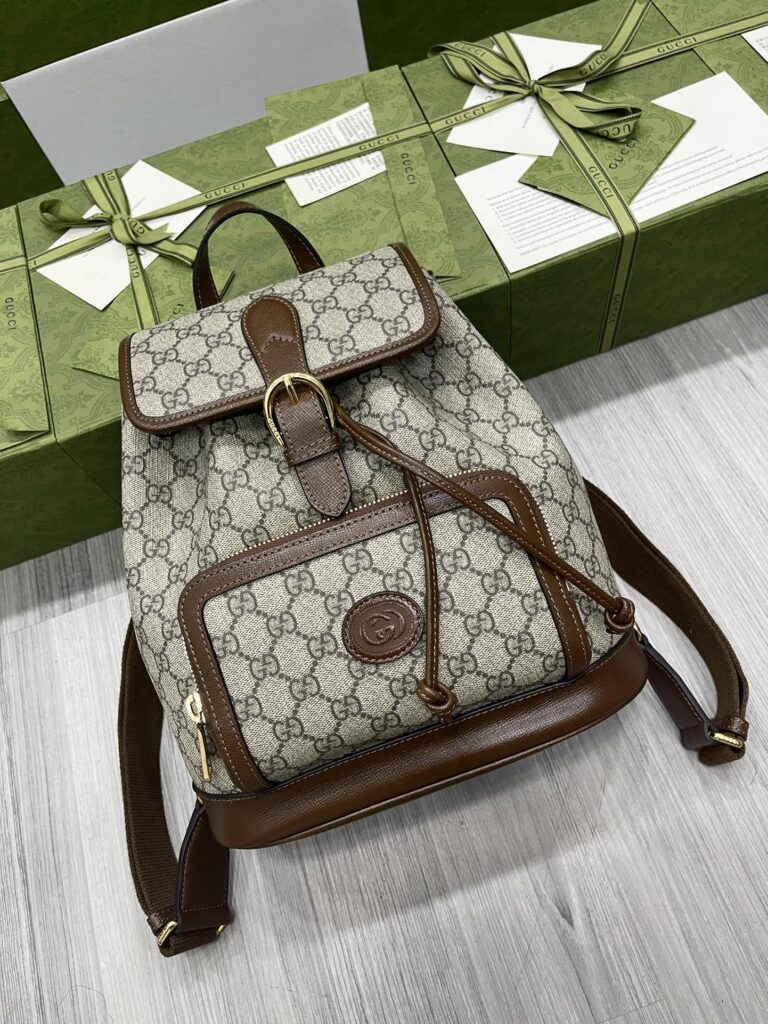 Gucci-meo vintage-Brown-674147