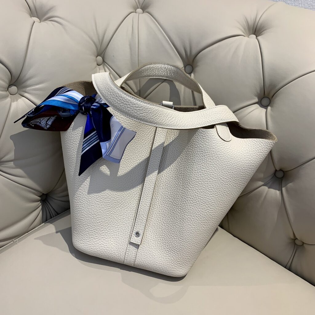 Hermès-Picotin Lock-White