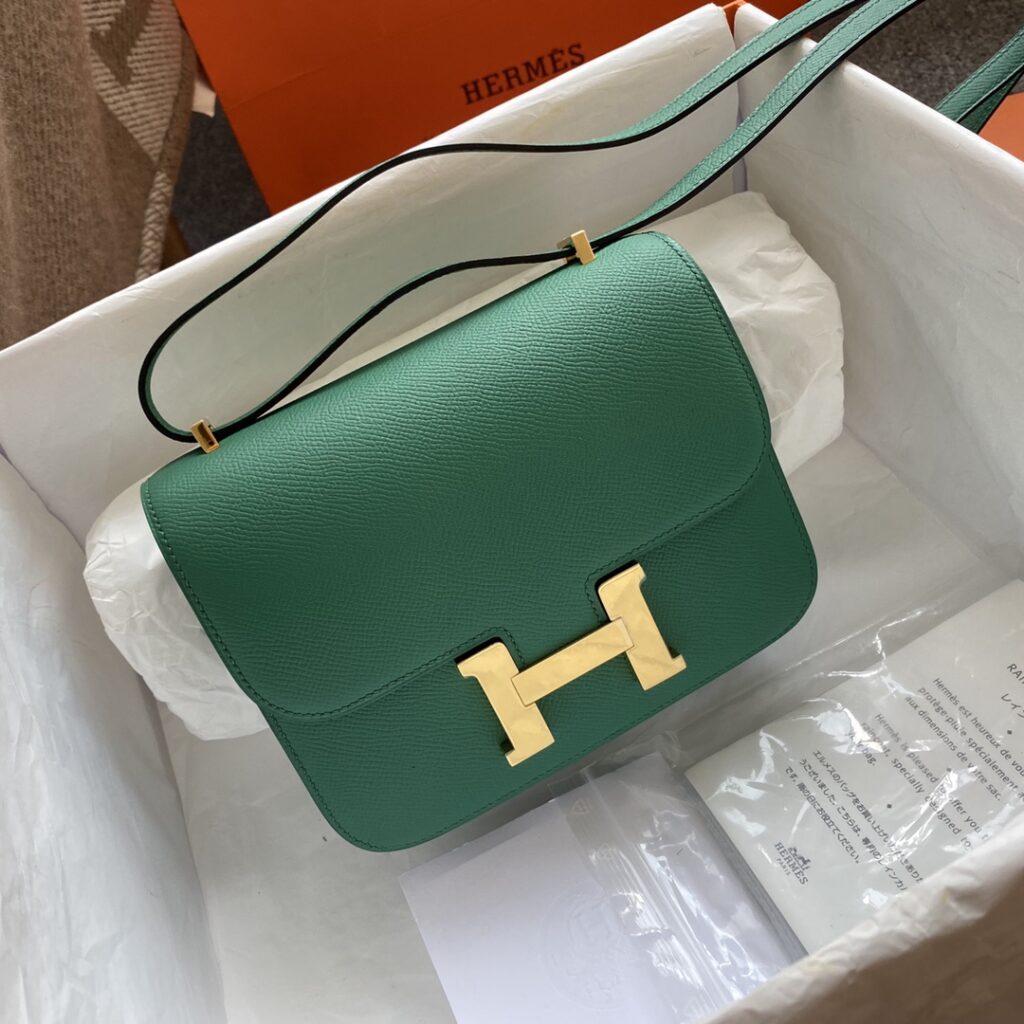 Hermès-constance epsom-Green