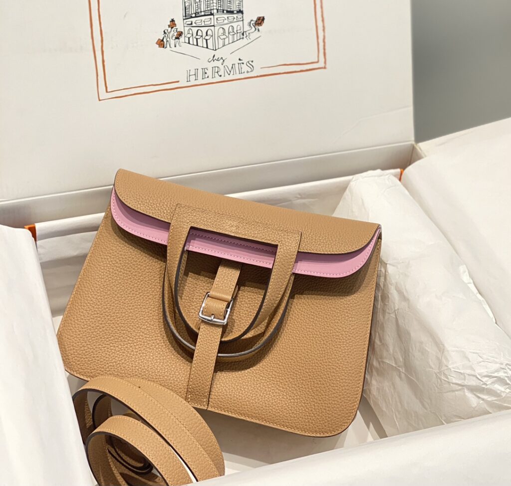 Hermès-Halzan-Brown & Pink