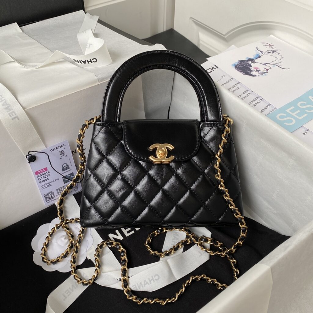 Chanel-Kelly-AS4416-Black-Gold buckle