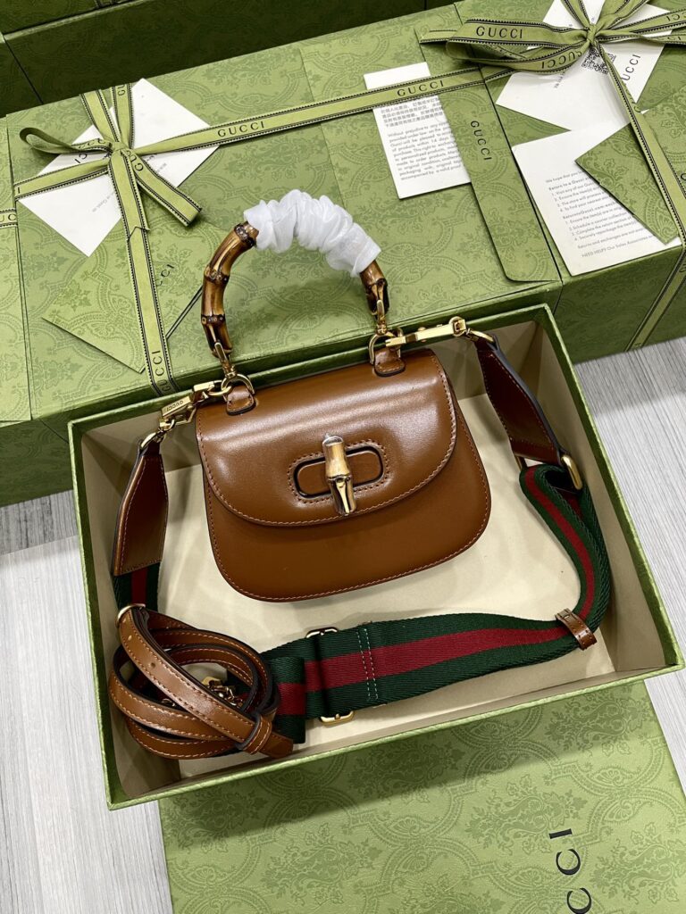 Gucci-Bamboo 1947-Brown-Mini Size-686864