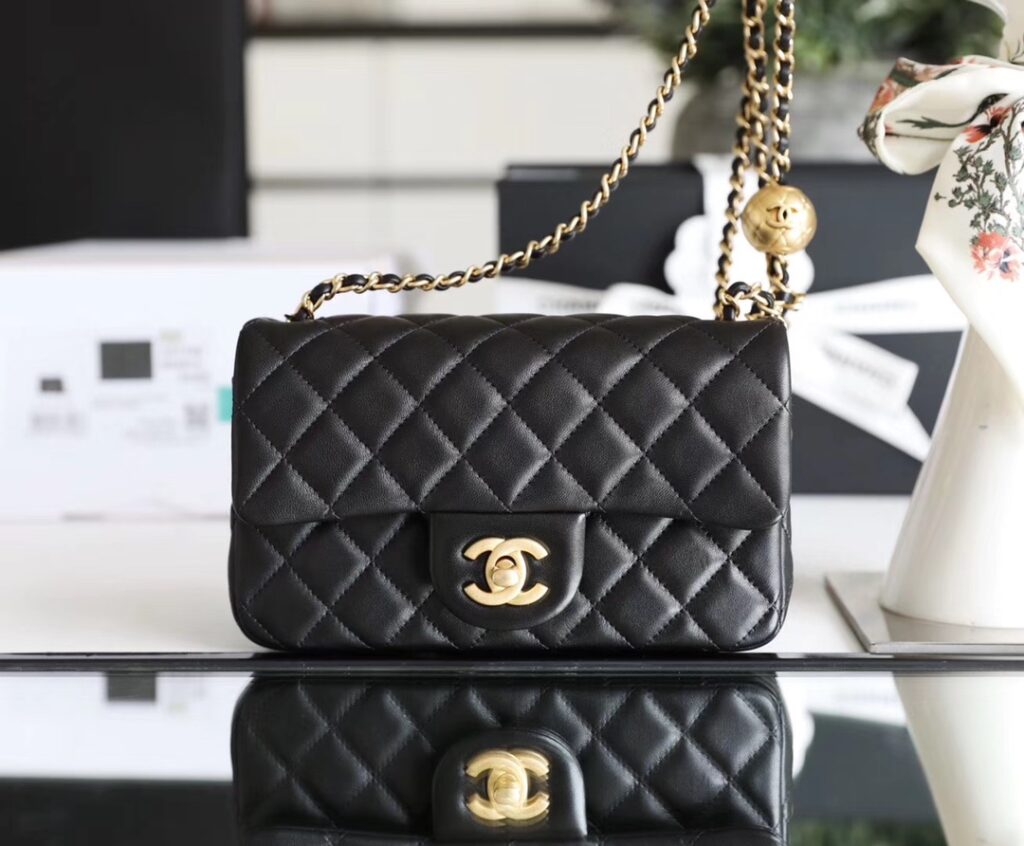 Chanel-Classic flap-Black-Gold buckle