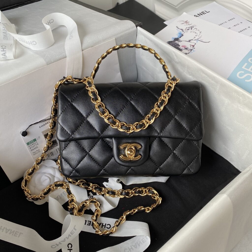 Chanel-23S-AS4023-Black-Gold buckle