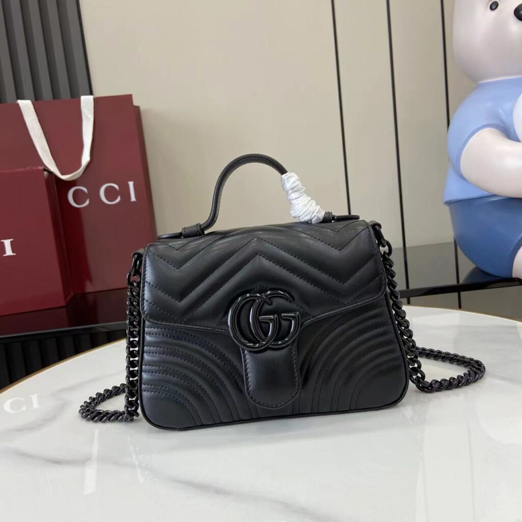 Gucci-Marmont-Small Size-All Black-702563