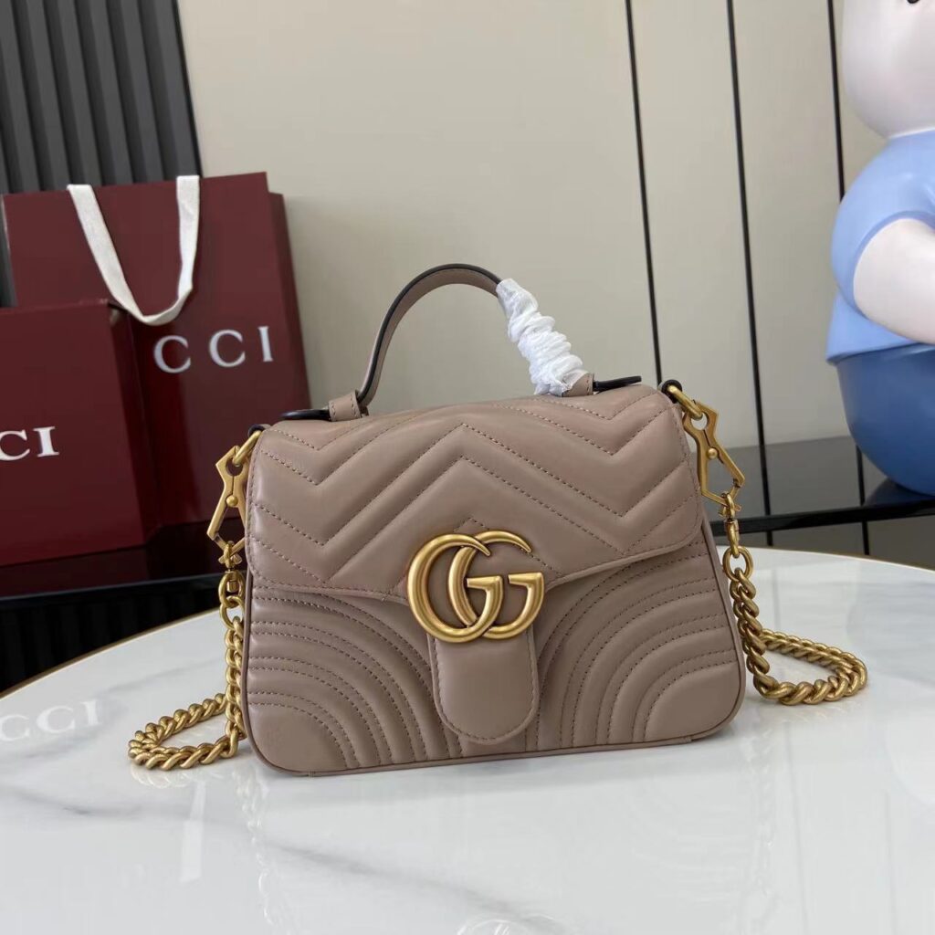 Gucci-Marmont-Small Size-Tan-547260