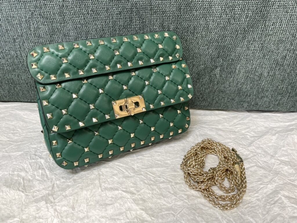 Valentino-Studded Handbag-green