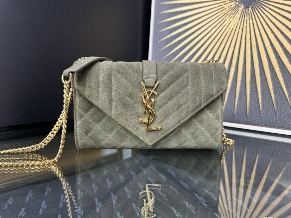 YSL-ENVELOPE-Grass Green(frosted)