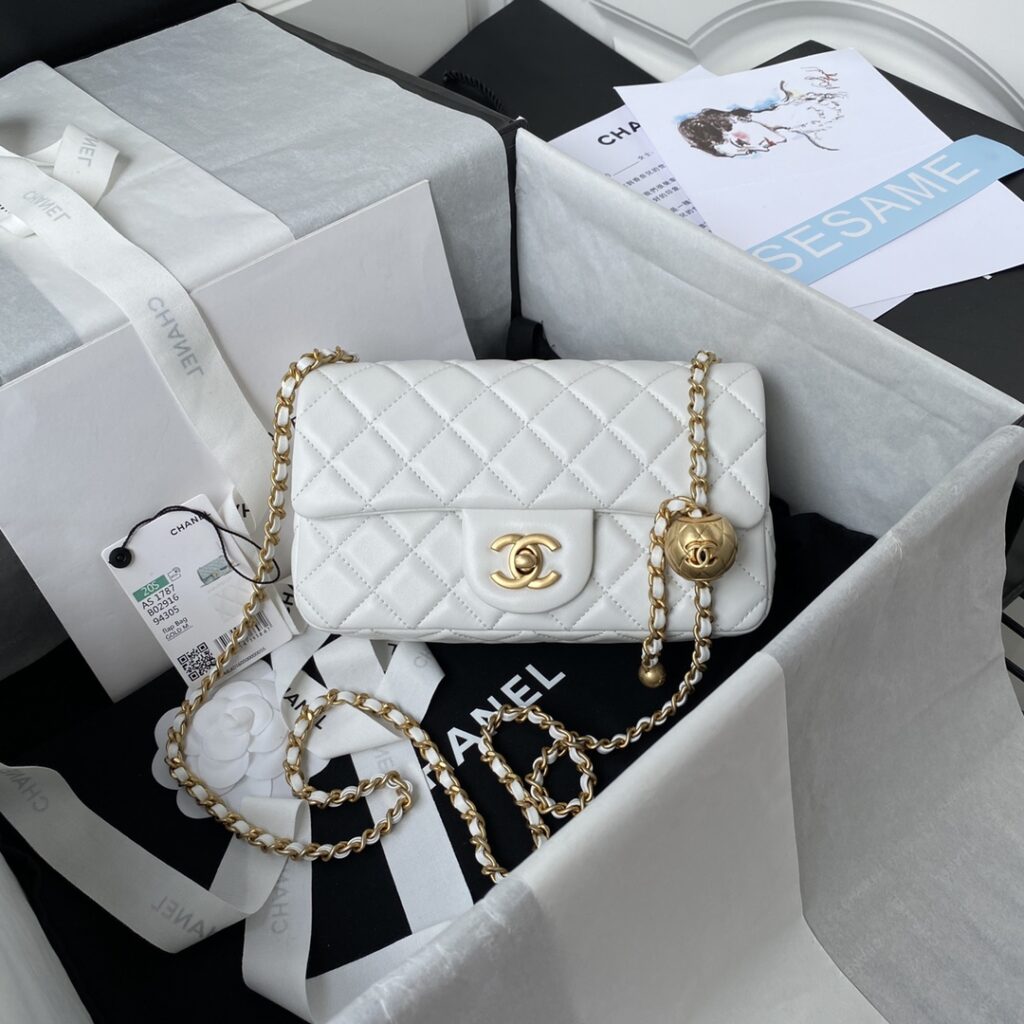Chanel-CF mini-AS1787-Black-Gold buckle