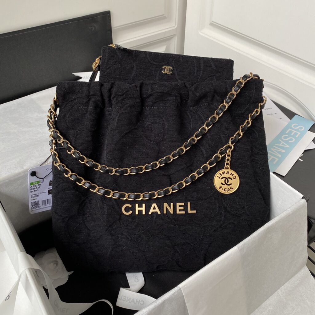 Chanel-22bag-AS3260-Black