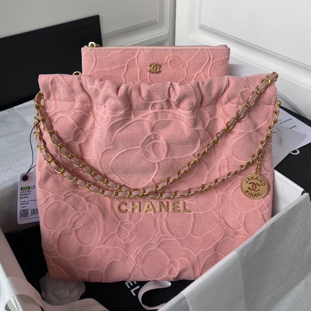 Chanel-22bag-AS3260-Pink