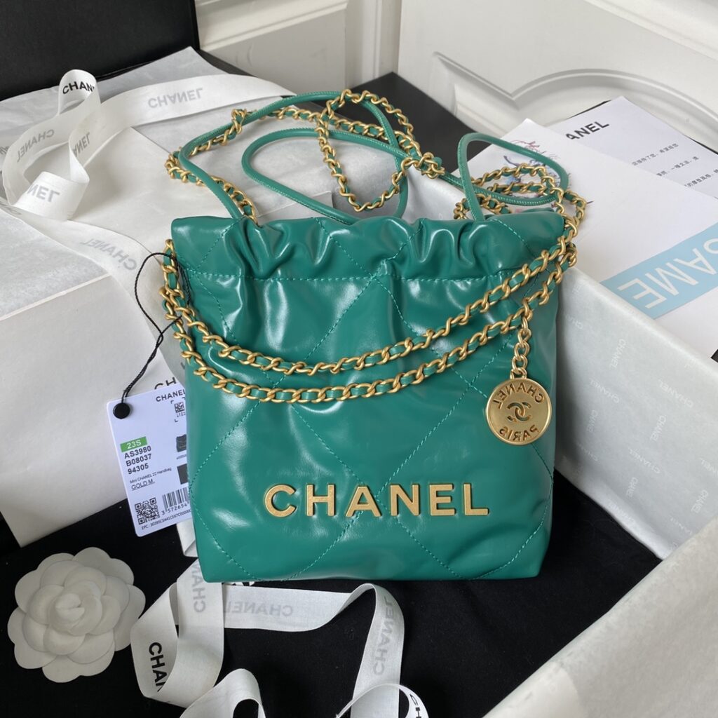 Chanel-Mini22-AS3980- Dark green