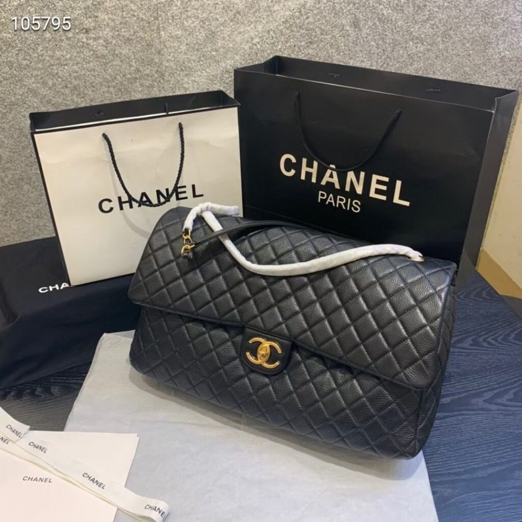 Chanel-91169-Black-Gold buckle