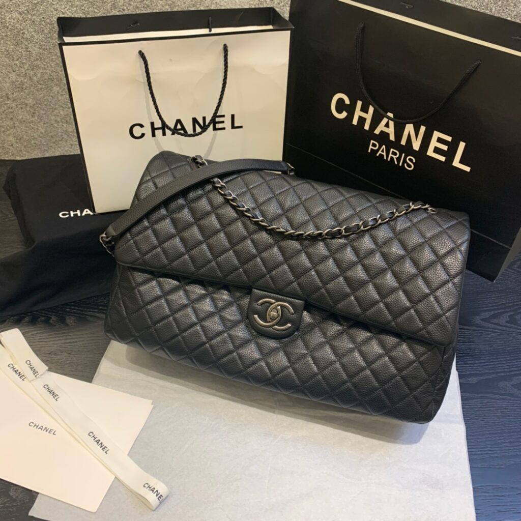 Chanel-91169-Black-Silver buckle
