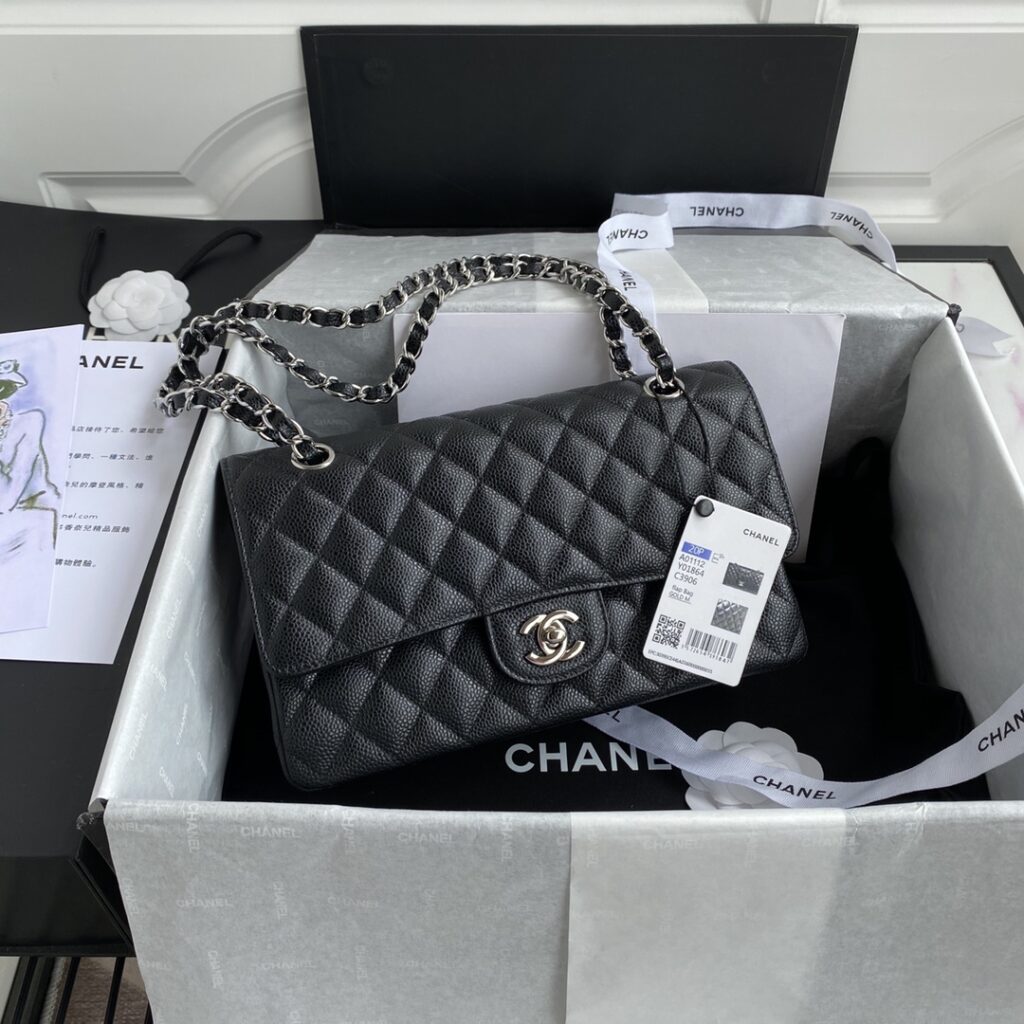 Chanel-Classic Flap-Black-Silver buckle