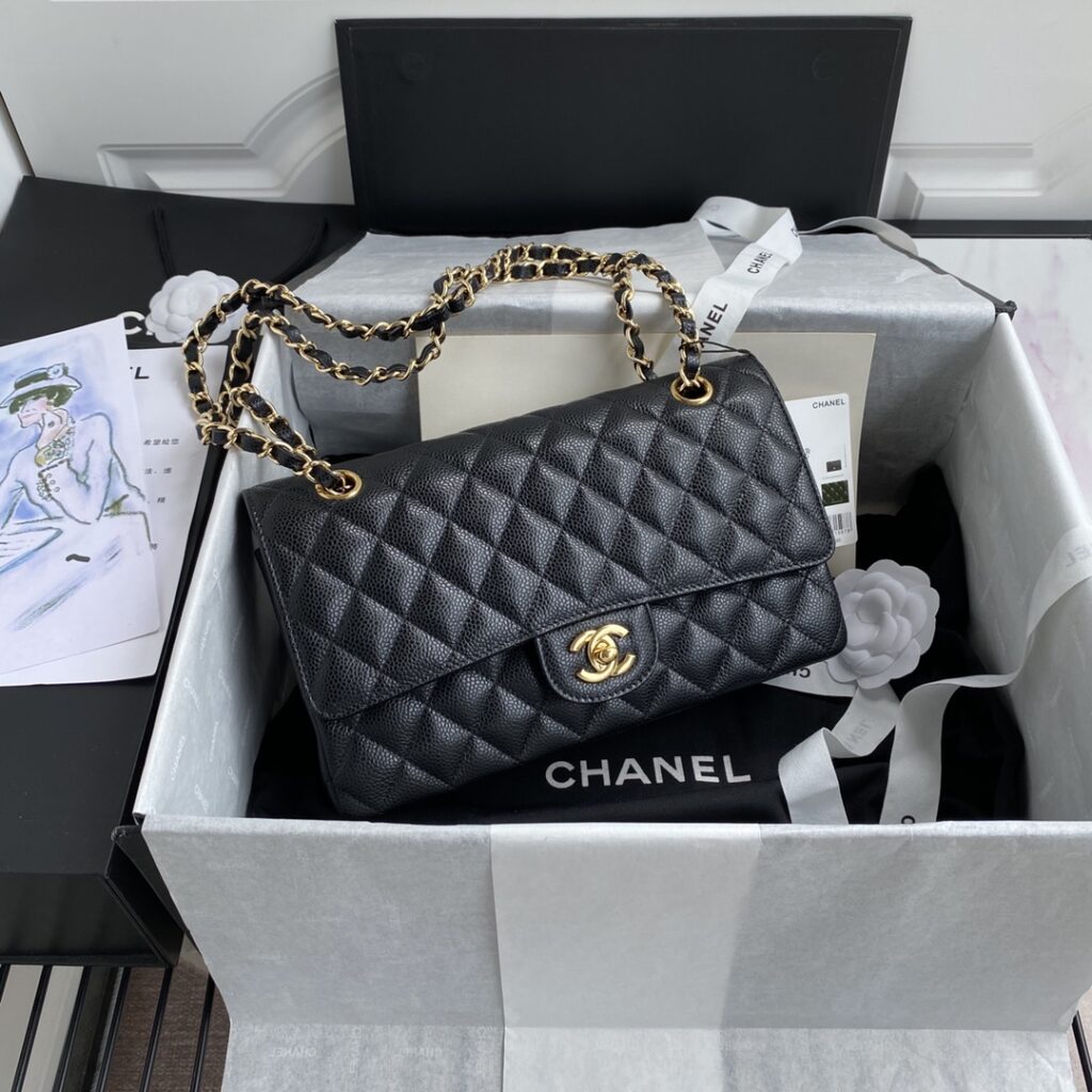 Chanel-Classic Flap-Black-Gold buckle