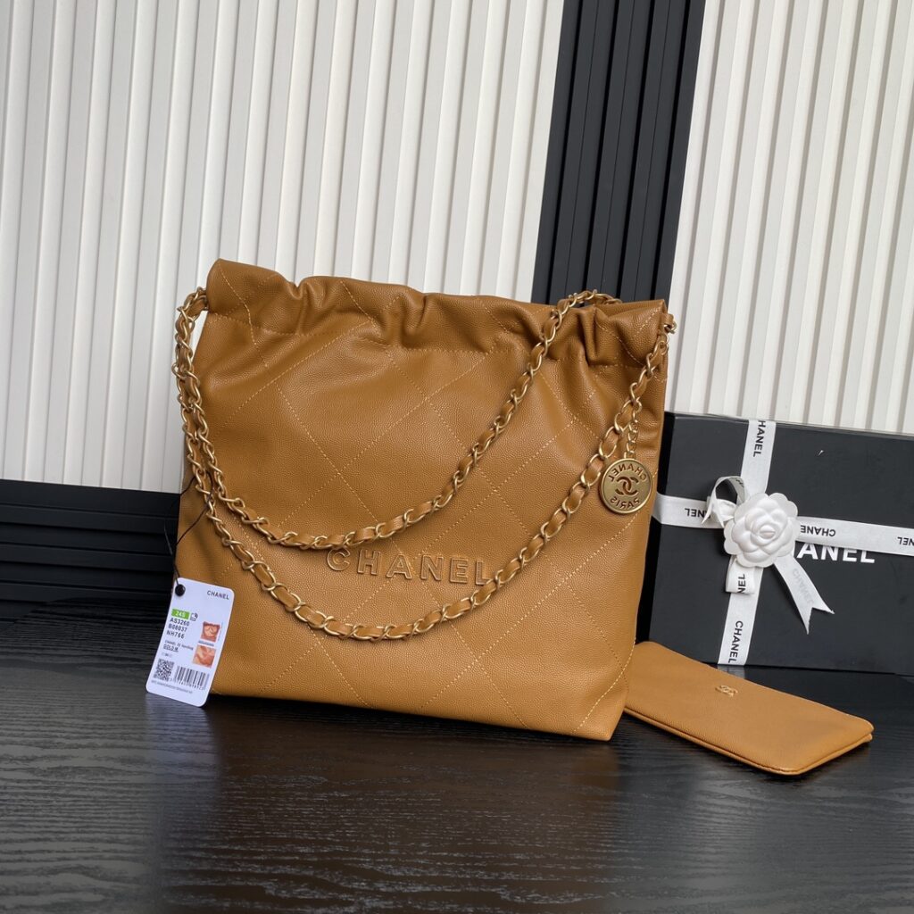 Chanel-22bag-AS3260-Brown