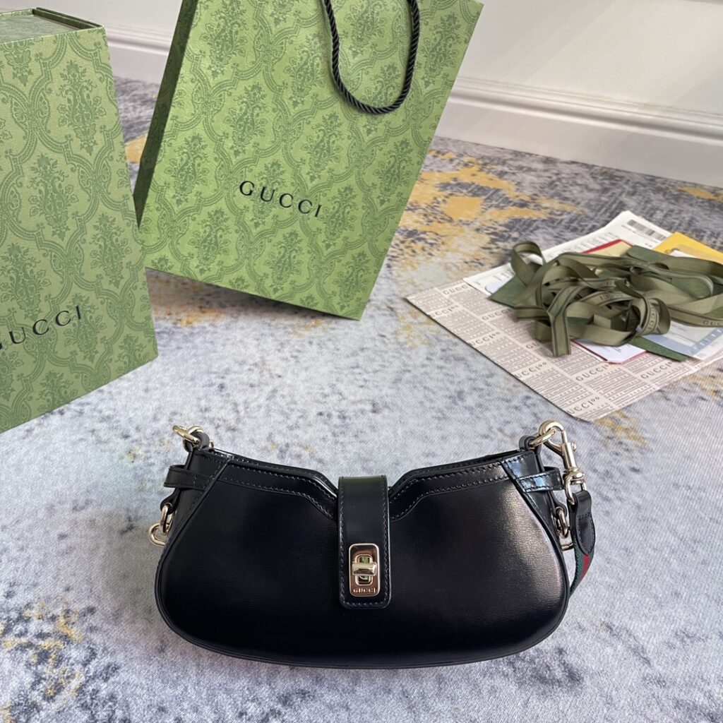 Gucci-Moon Side-Black Leather-786015