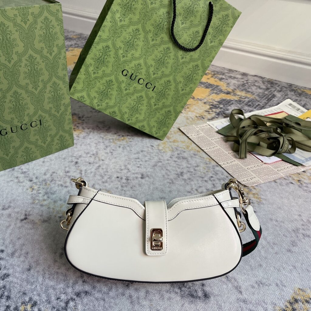 Gucci-Moon Side-White Leather-786015