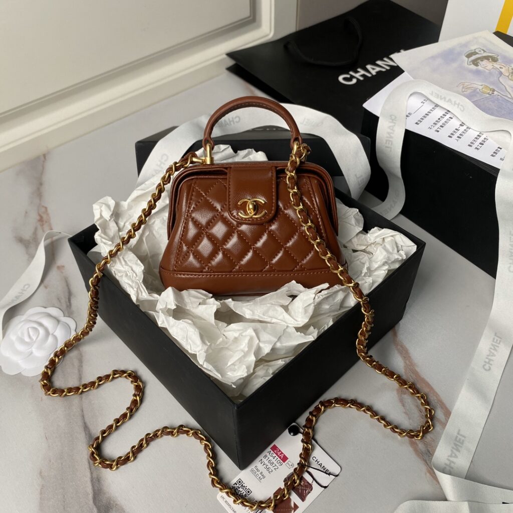 Chanel-24A mini-AS4109-Brown