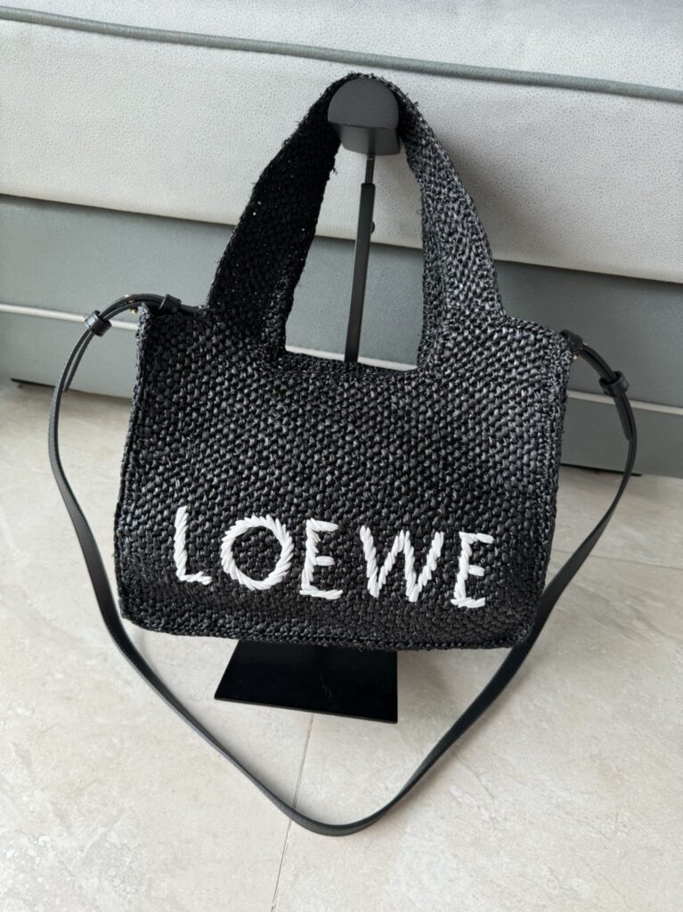 LOEWE-WE Font Tote-Black