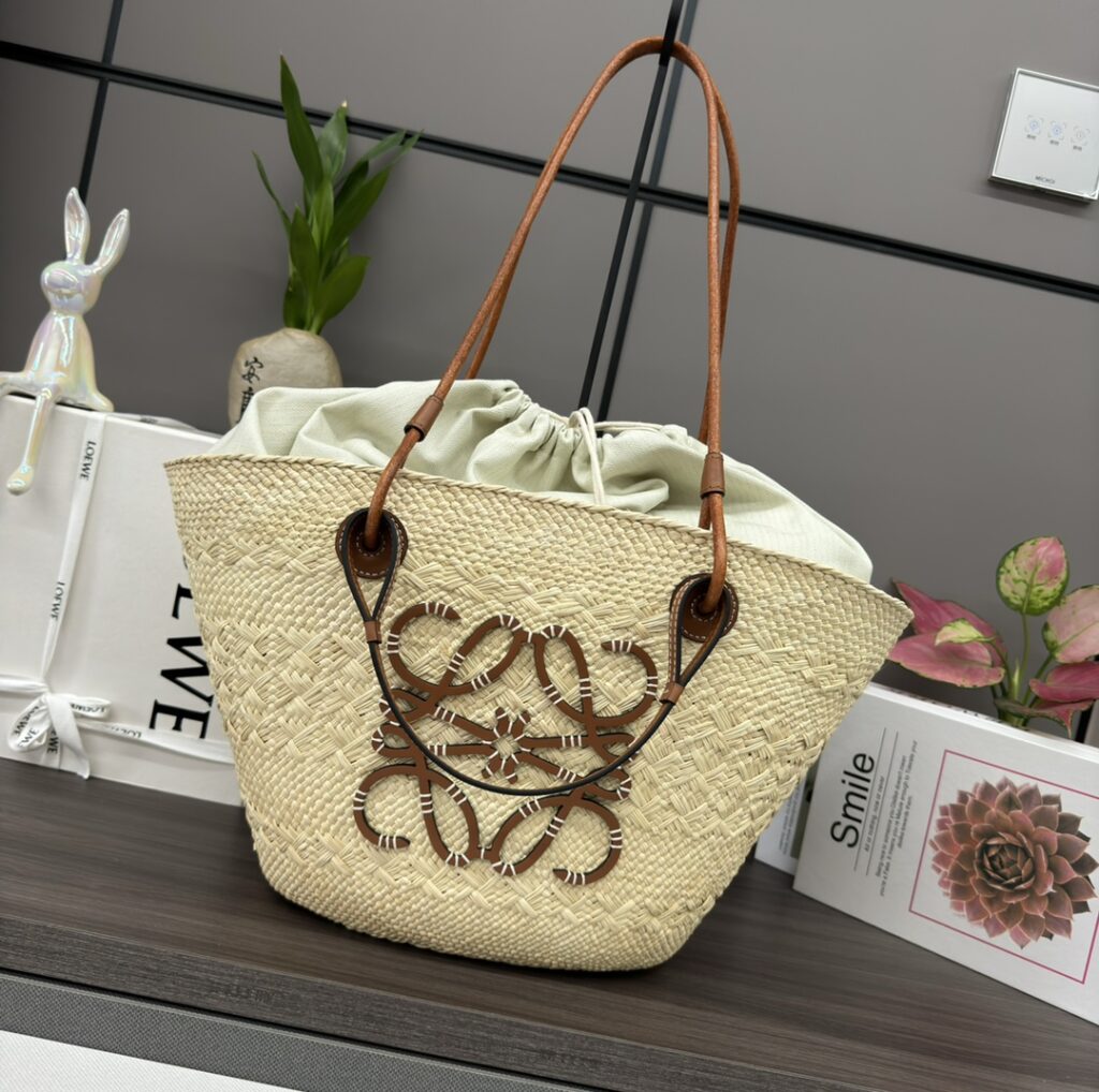 LOEWE-Anagram Basket -Brown Logo