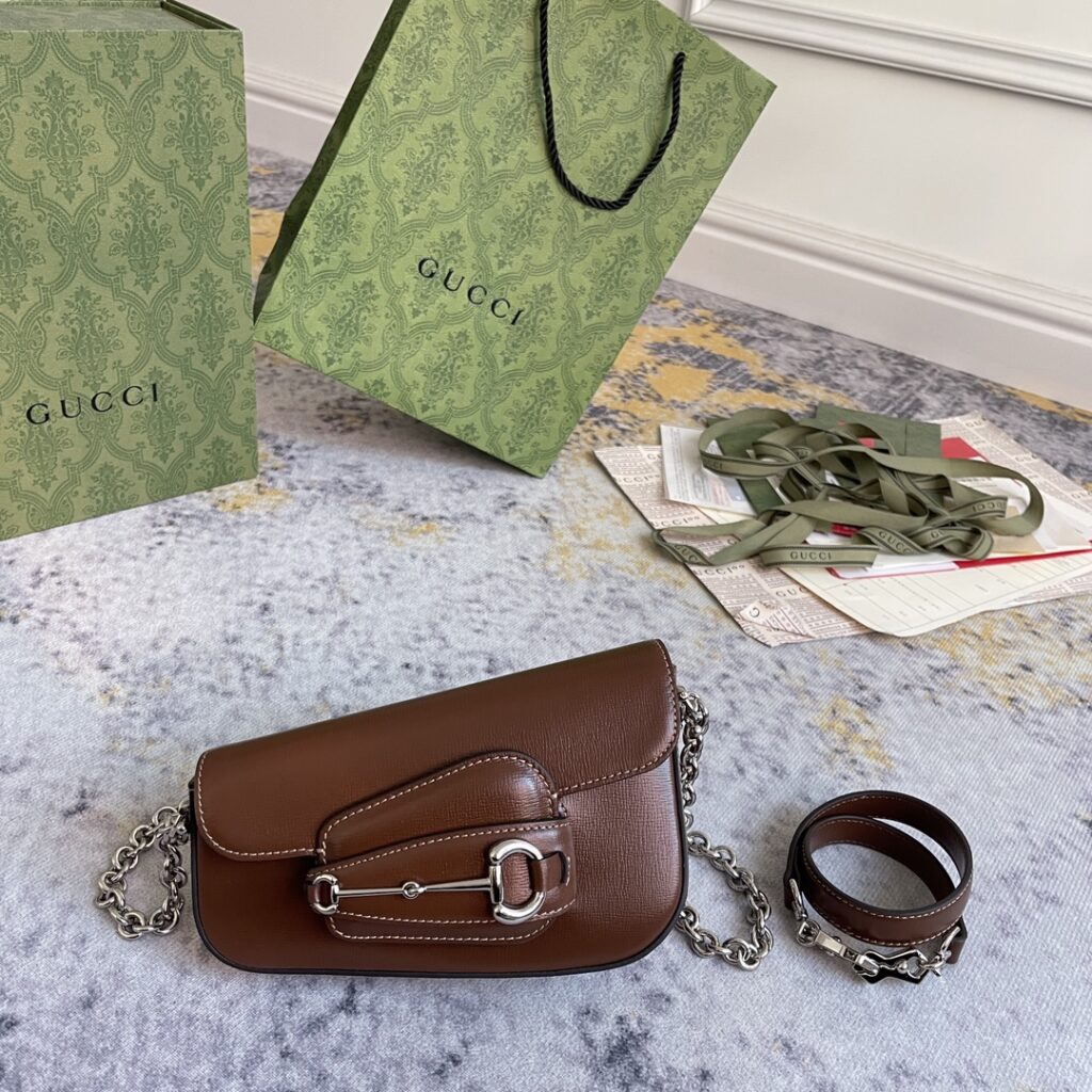 Gucci-Horsebit 1995-Mini Size-Brown-774209