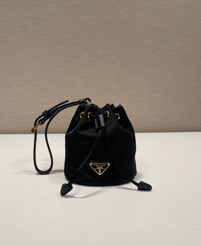Prada-Mini Icon Re-nylon Bag Charm-Black-1TT202