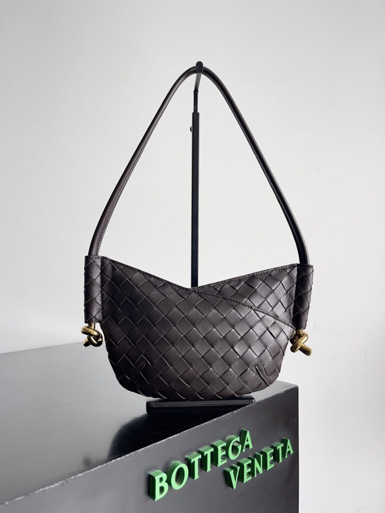 Bottega Veneta-Mini Solstce-Dark Brown