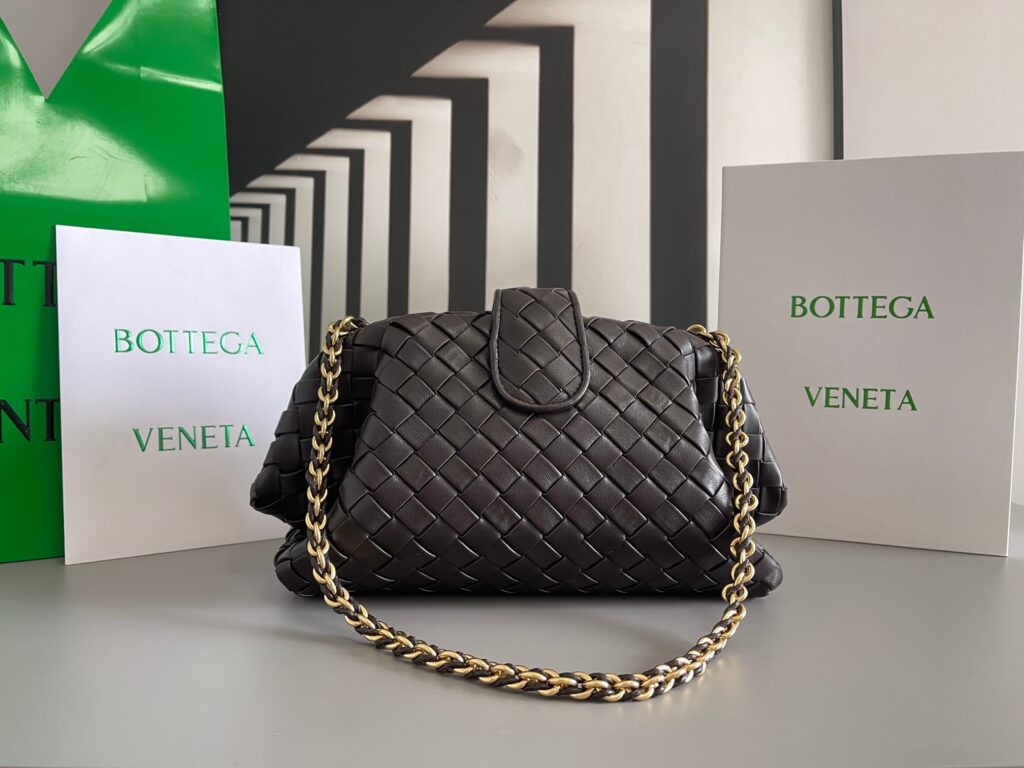 Bottega Veneta-Clutch-Dark Brown
