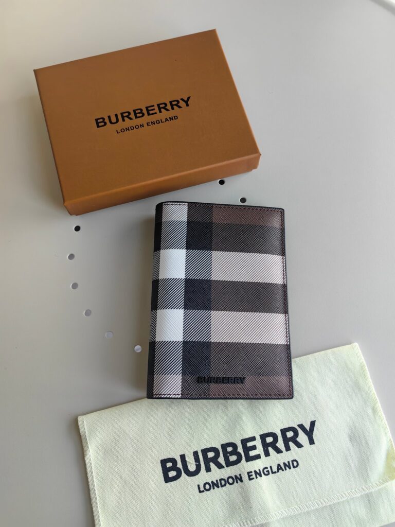 Burberry-Dark Brown-Passport holder