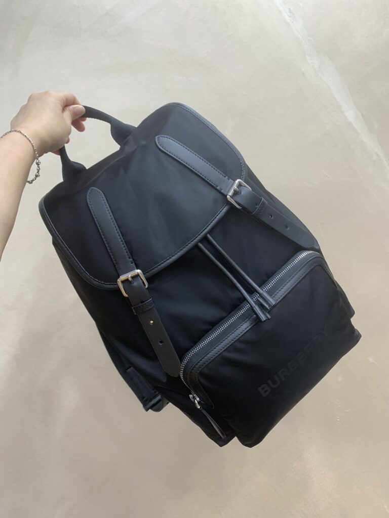 Burberry-Nylon Backpack-Black