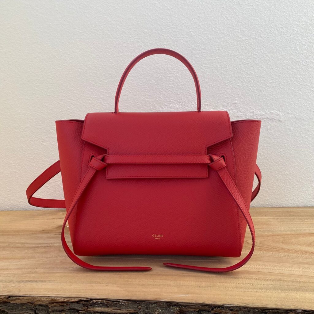 Celine belt bag Palm Leather Middle-Red
