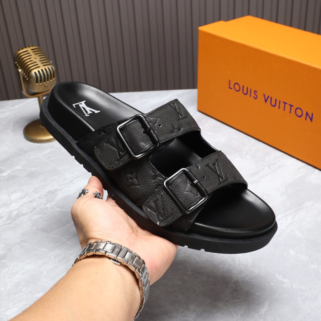 LV-Sandals-Black-Men