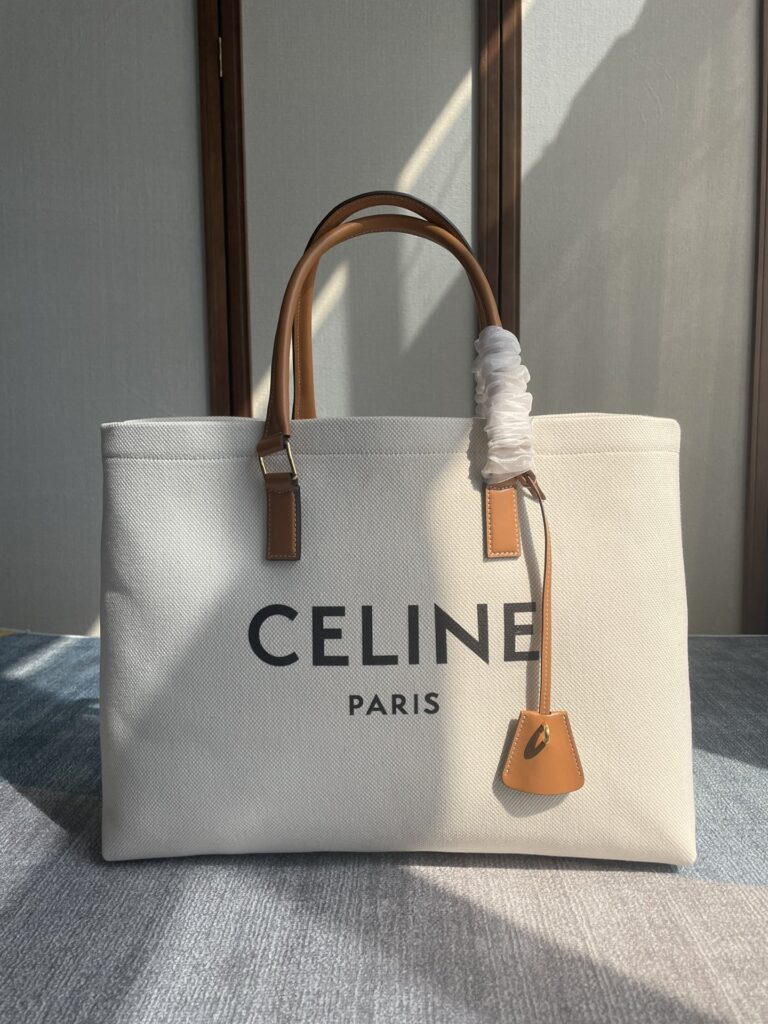 Celine Cabas Tote Bag-Beige