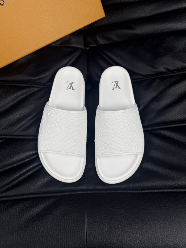 LV-Sandals-Mens-White