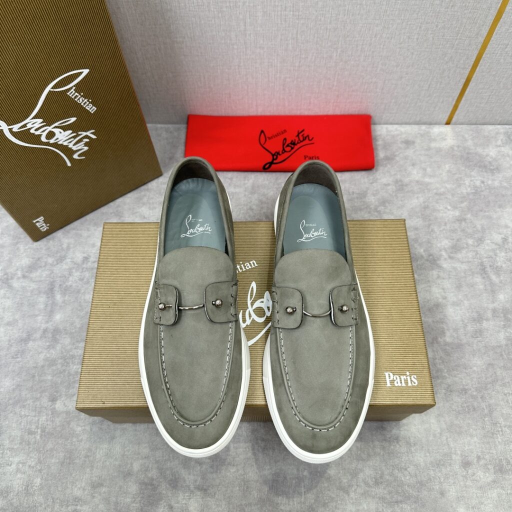 CL-Loafers-Mens-Suede-Dark Green