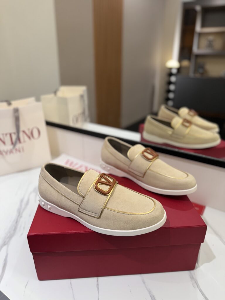 Valentino-Loafers-Men's-Khaki