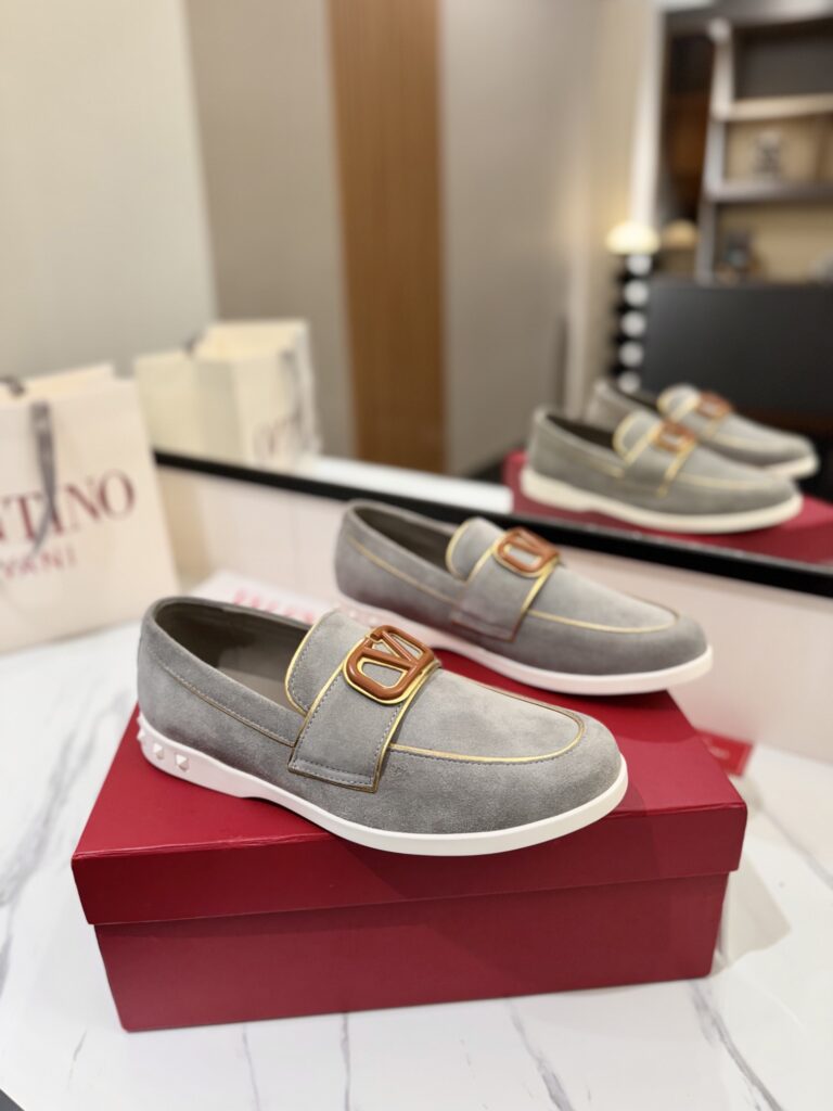Valentino-Loafers-Men's-Gray