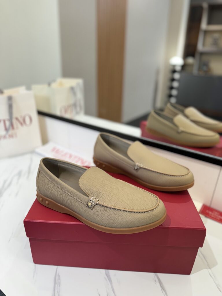 Valentino-Loafers-Men's-Khaki