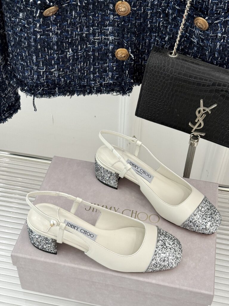 Jimmy Choo Small Heels BlingBling White（35-41）